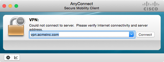 cisco anyconnect mobility client change ip